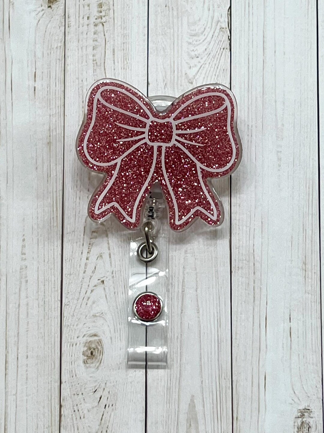 Badge Holder Retractable ID With Alligator Clip - Decorative Nurse Badge Reel 487076