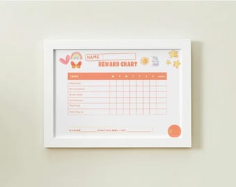 Kids Printable Reward Charts – Fun Behaviour & Habit Tracker for Kids | Multiple Design Options
