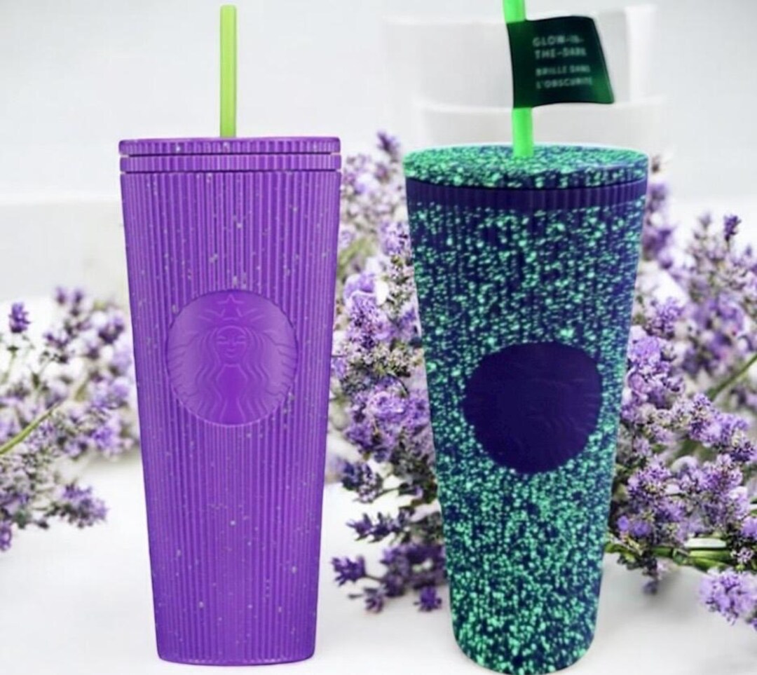 Starbucks Glow-in-the-Dark Purple Slime Tumbler - 2025 Venti Cold Cup, Halloween Limited
