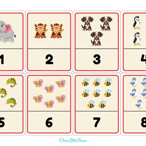 Numeri da 1 a 20 per bambini con schede didattiche sui numeri / Schede didattiche sui numeri PDF / Numeri per la scuola materna