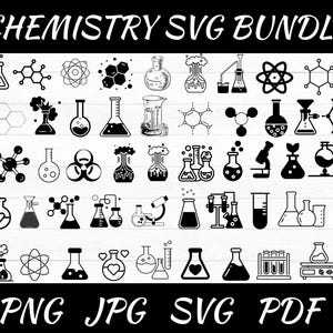 Chemistry Svg Bundle - Chemistry Png Bundle - Chemistry Clipart - Chemistry Svg Cut Files For Cricut - Science Svg - Test Tube Chemical Svg