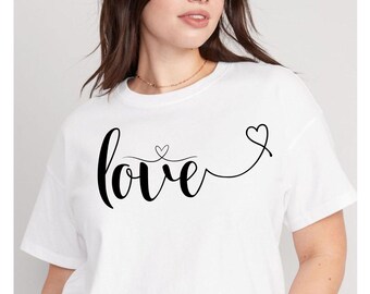 Love Heart SVG: Mothers Day Shirt Design (Digital Download)