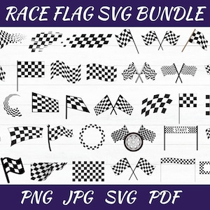 Race Flag Svg Png Bundle - Checkered Flag Svg - Racing Flag Svg - Race Flag Svg - Racing Flag Cut File - Racing Flags Svg - Instant Download