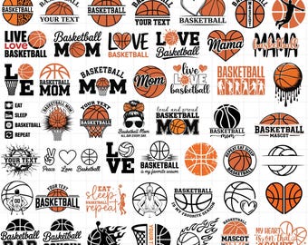 Basketball SVG Bundle – 65 Designs for Cricut, Mom, Team (Digital Download)