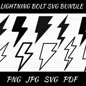 Lightning Bolt svg - Lightning svg Bundle, Lightning Bolt svg, Flash svg, Lightning Clipart