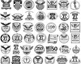 USA 250th Anniversary SVG Bundle – Patriotic Eagle Flag Designs (Digital Download)