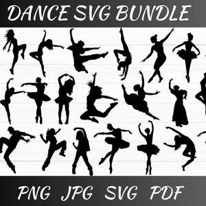 Dance SVG Bundle: Cut Files, Clipart, and Silhouettes