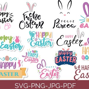 SVG-bundel Pasen, vrolijk Pasen SVG, paashaas SVG, Pasen jachtploeg svg, Pasen-shirts, Pasen voor kinderen, gesneden bestand Cricut, silhouet