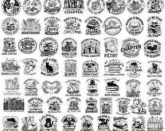 Reading SVG Bundle – Book Lover Designs (Digital Download)