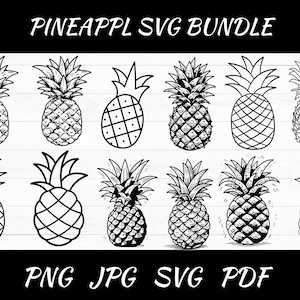 Pineapple Bundle Svg, Pineapple Svg, Pineapple Cut Files For Cricut , Pineapple Clipart, Pineapple Vector