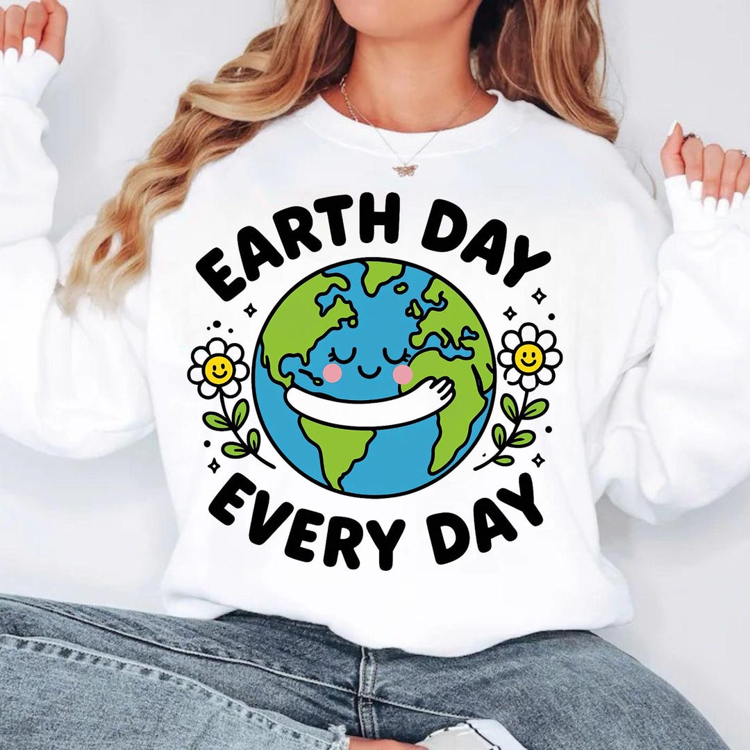 Retro Earth Day PNG: Eco-friendly Shirt Design (digital File) - Etsy