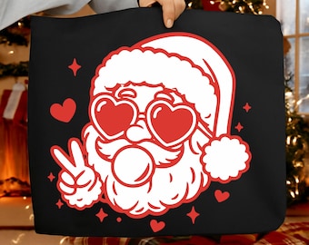 Retro Santa Bubble Gum PNG – Funny Christmas Cricut Cut File (Digital Download)