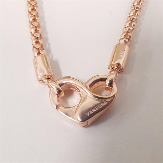 Rose Gold Necklace Pandora 45cm Chain Pandora Rose Gold Moments