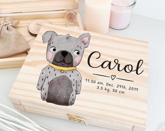 Boite à souvenirs, cadeaux de baptême, cadeau de naissance, cadeau bébé personnalisé, cadeau naissance, cadeau bébé personnalisé