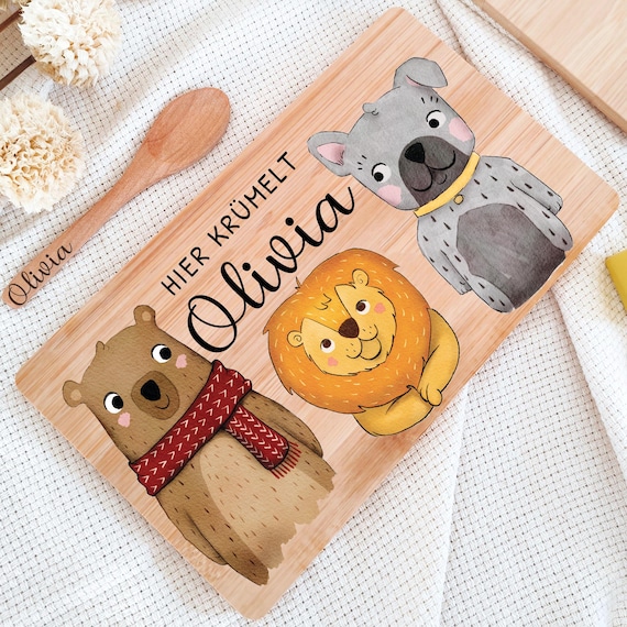 Holzbrett personalisiert, Frühstücksbrett personalisiert,Baby geschenk geburt,Personalisierte geschenke,Geschenk taufe,Neugeborenen geschenk