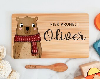 Planche en bois personnalisée, planche petit déjeuner personnalisée, cadeau bébé naissance, cadeaux personnalisés, cadeau baptême, cadeau naissance