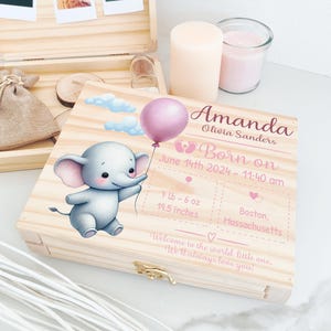 Geschenke zur taufe,Geschenk zur geburt, Erinnerungskiste, Baby Geschenk personalisiert,Neugeborenen geschenk,Personalisiertes Geschenk Baby