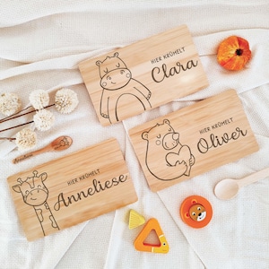 Personalized wooden board, personalized breakfast board, baby gift birth, personalized gifts, baptism gift, newborn gift