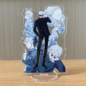 Jujutsu Kaisen Acrylic Standee, Jujutsu Kaisen Standee, Anime stand, Gojo, soporte de escritorio, regalo para mejor amiga, regalo para ella, regalo de cumpleaños