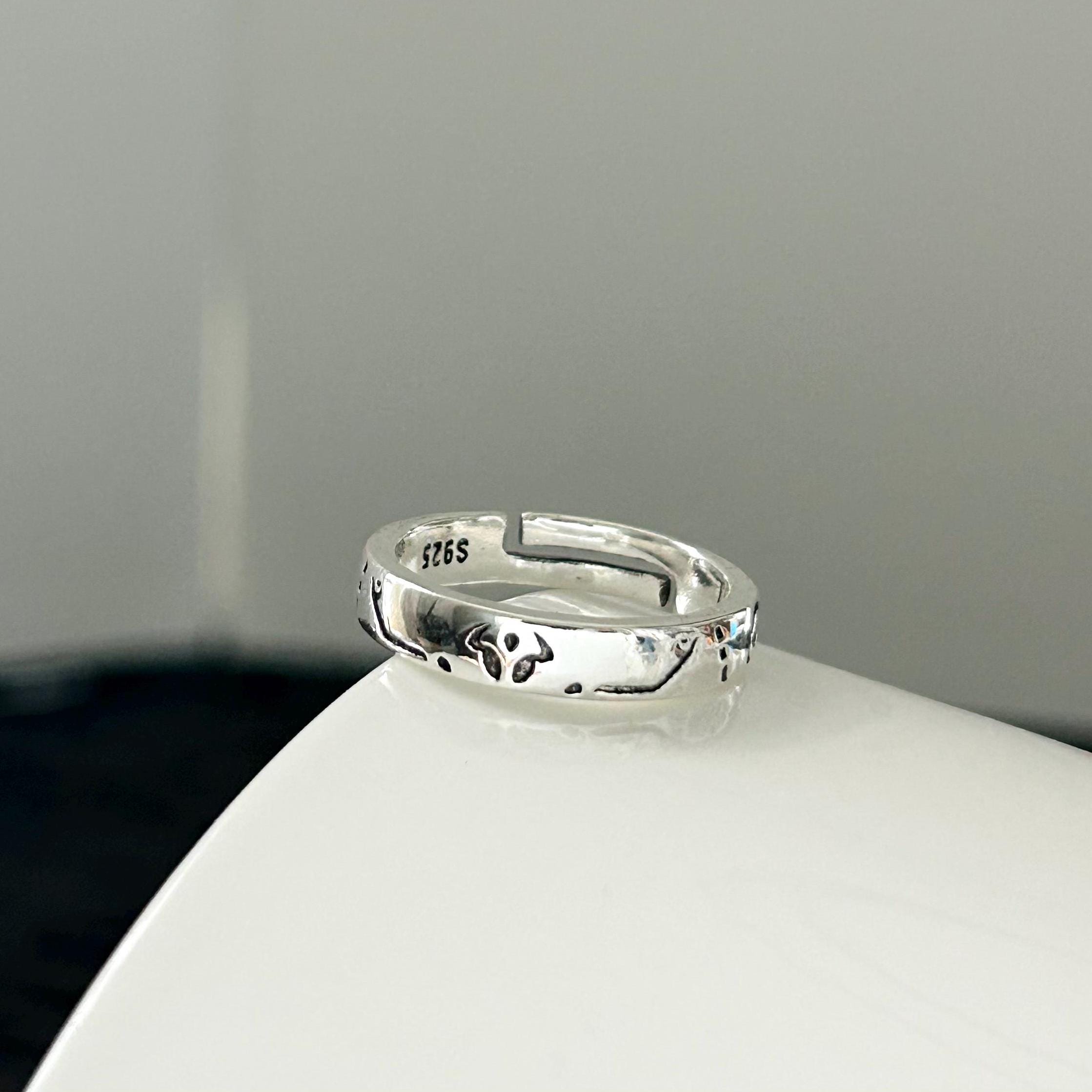 Anime Jujutsu Kaisen Yuta Okkotsu Silver Ring Adjustable