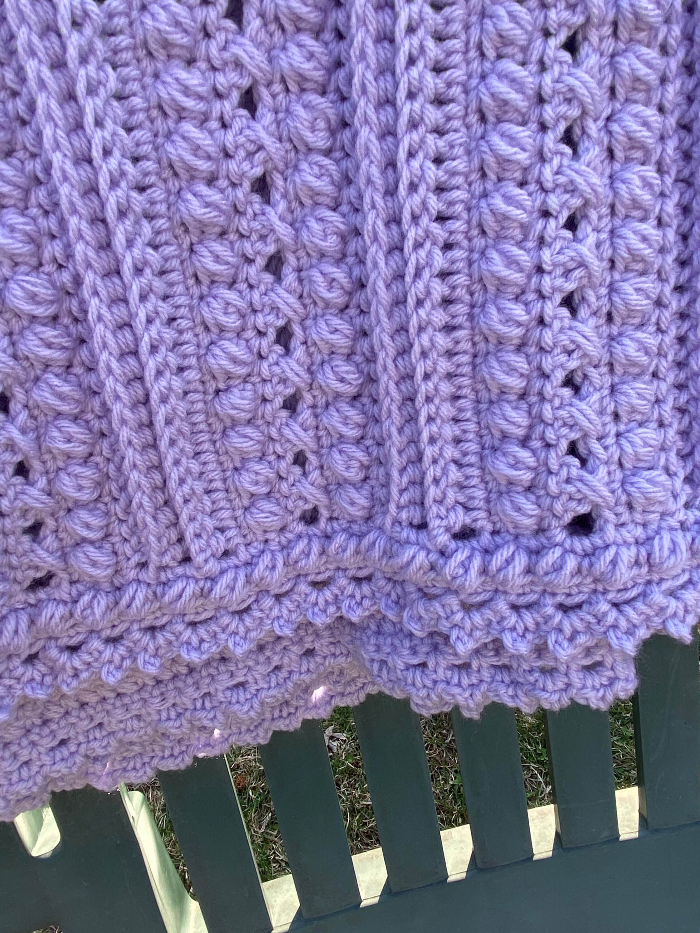 Afghans for Sale Crochet Detailed Afghan Crochet Lilac Etsy