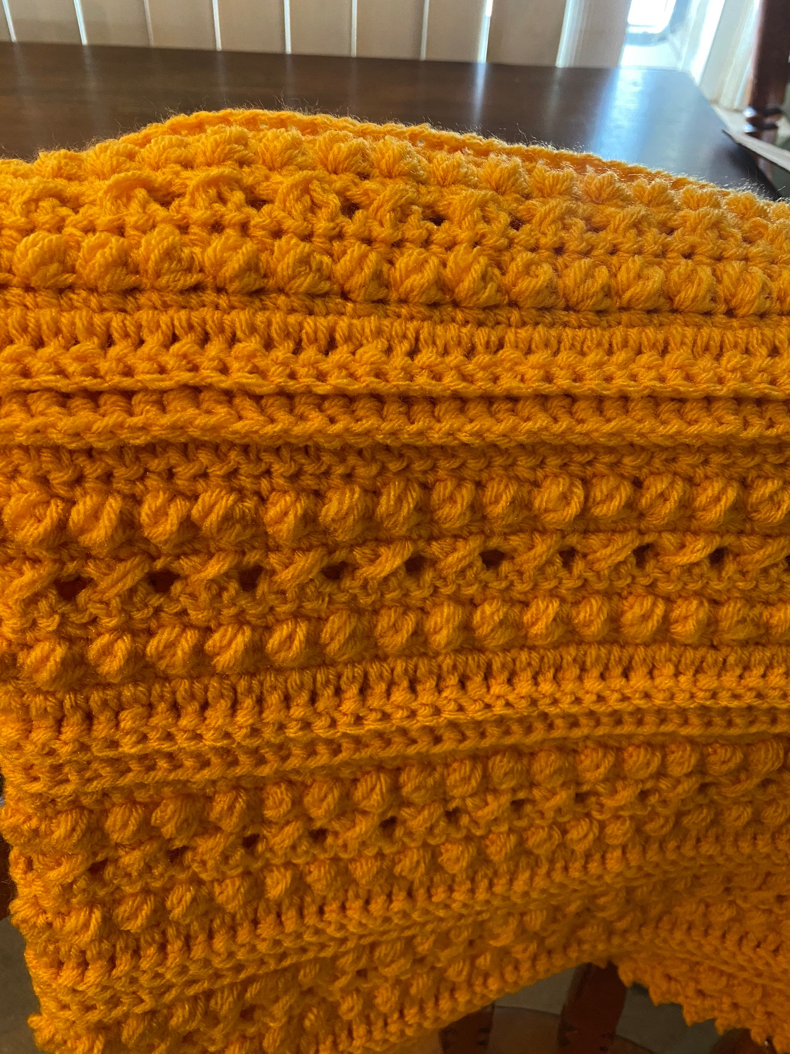 Crochet Afghan for sale Yellow detailed Afghan Crochet Etsy