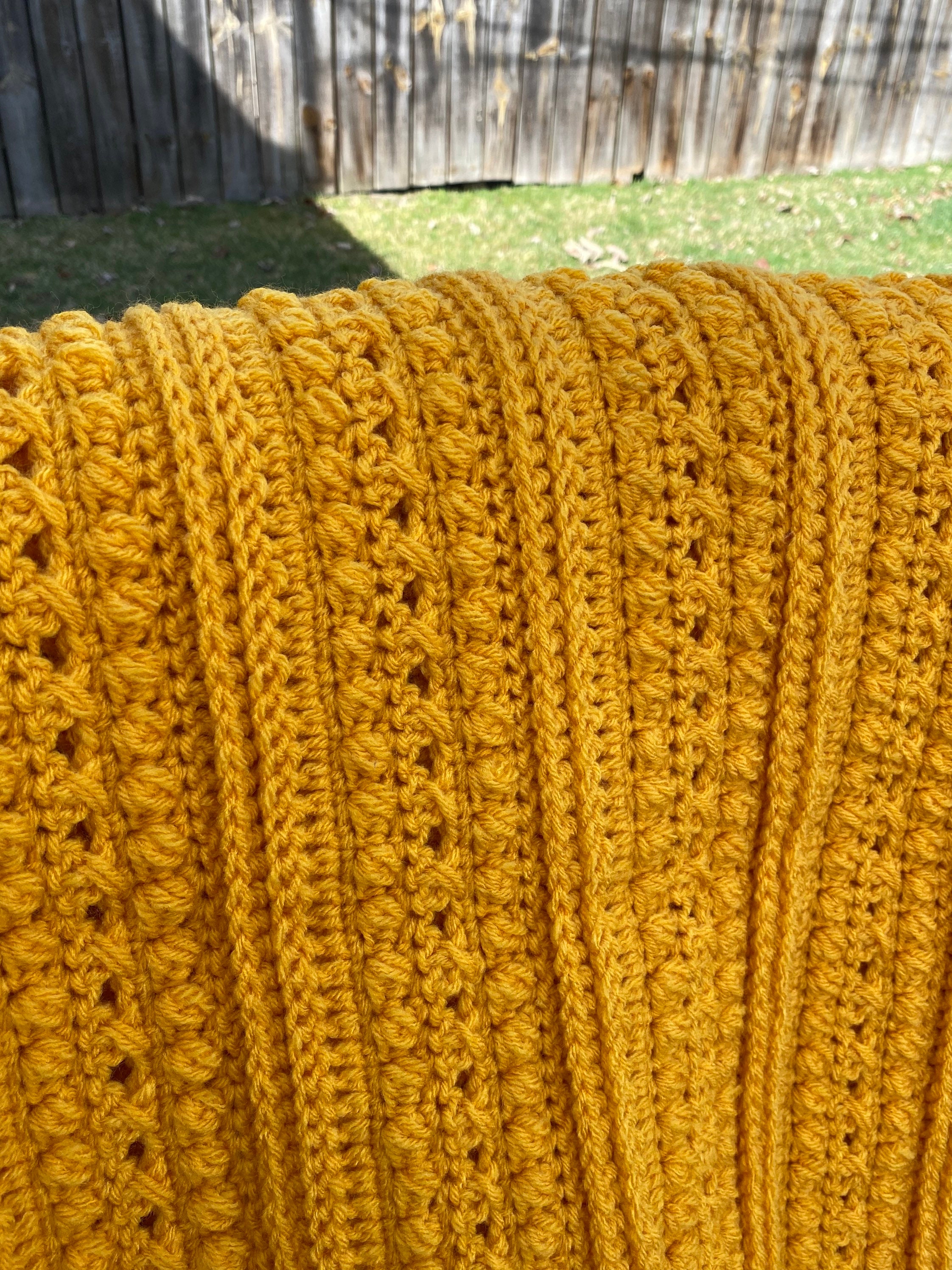 Yellow Crochet Afghan Afghans for Sale Crochet Blanket Etsy