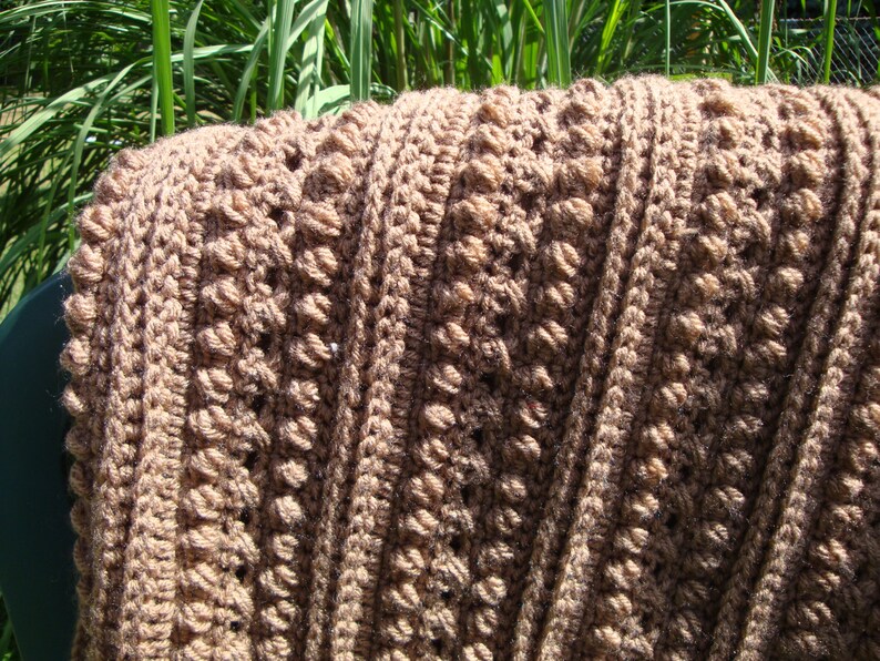 Brown Afghan for Sale Crochet Blanket Crochet Throw Etsy