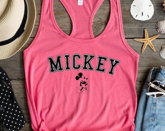 Mickey mouse tank top for women,  disneyland disney vacation tank top, disneyworld tank top, magical disney tank top, cute woman shirt