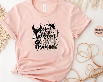 Dices villano como si fuera algo malo camiseta de disney, camiseta de halloween de disney para mujer, camiseta de disney para mujer, camiseta de la familia de disney, viaje a disney