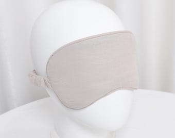Handgemaakt linnen slaapmasker: zachte, ademende oogbescherming voor ontspanning