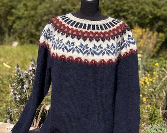Jersey de lana islandesa tejido a mano ~ Afmaeli