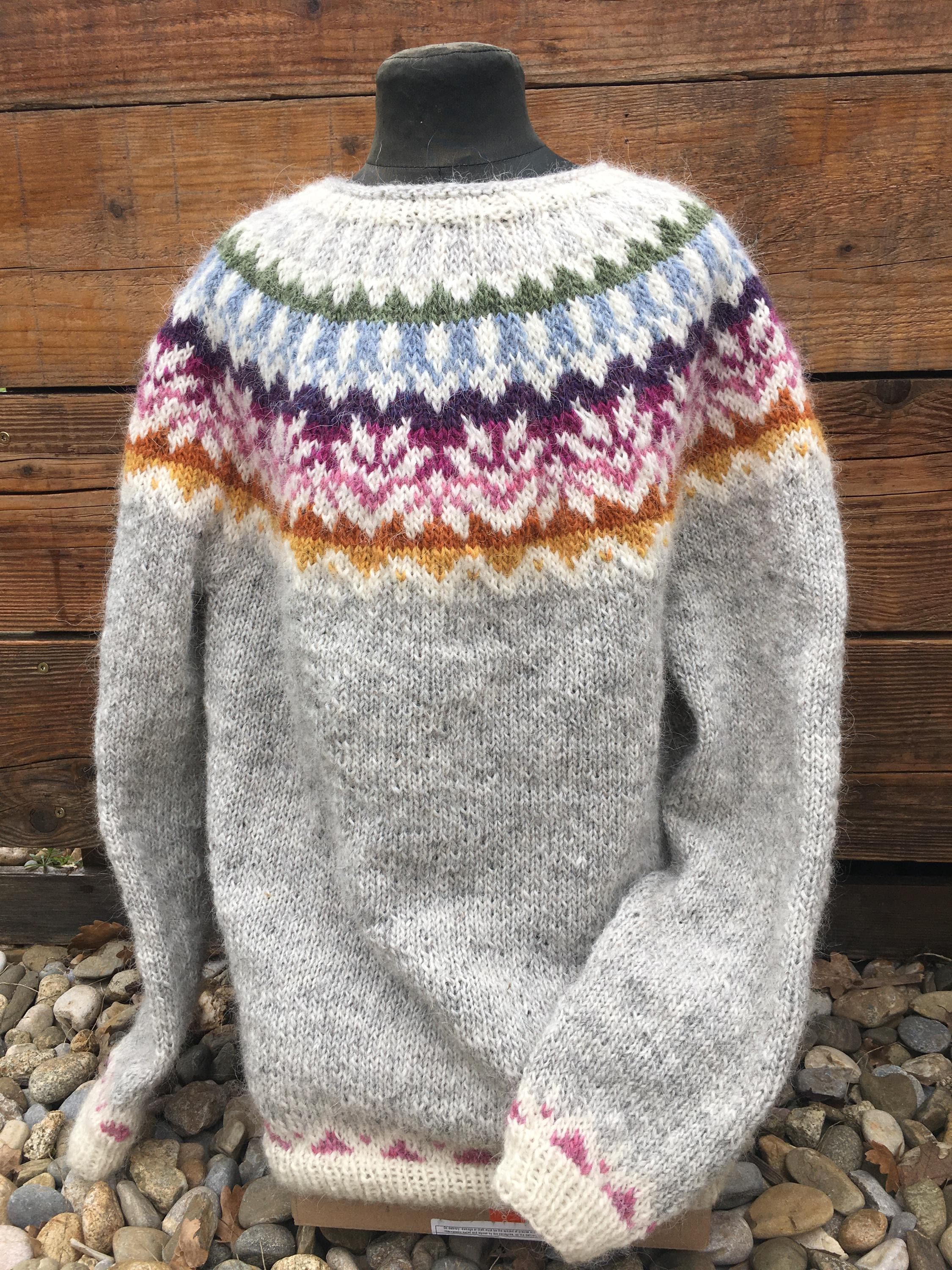 Maglione in lana islandese lavorato a mano Afmaeli Italia