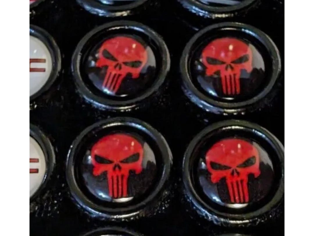 Spider White Spiderman Tire Rim Wheel Aluminum Valve Stem Caps, Multiple Colors Spider White Spiderman Tire Rim Wheel Aluminum Valve Stem Caps, Multiple Colors