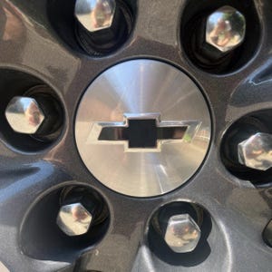 4x Gloss Black Wheels Bowtie Overlay Chevy Tahoe 2015-2025 NOT VINYL