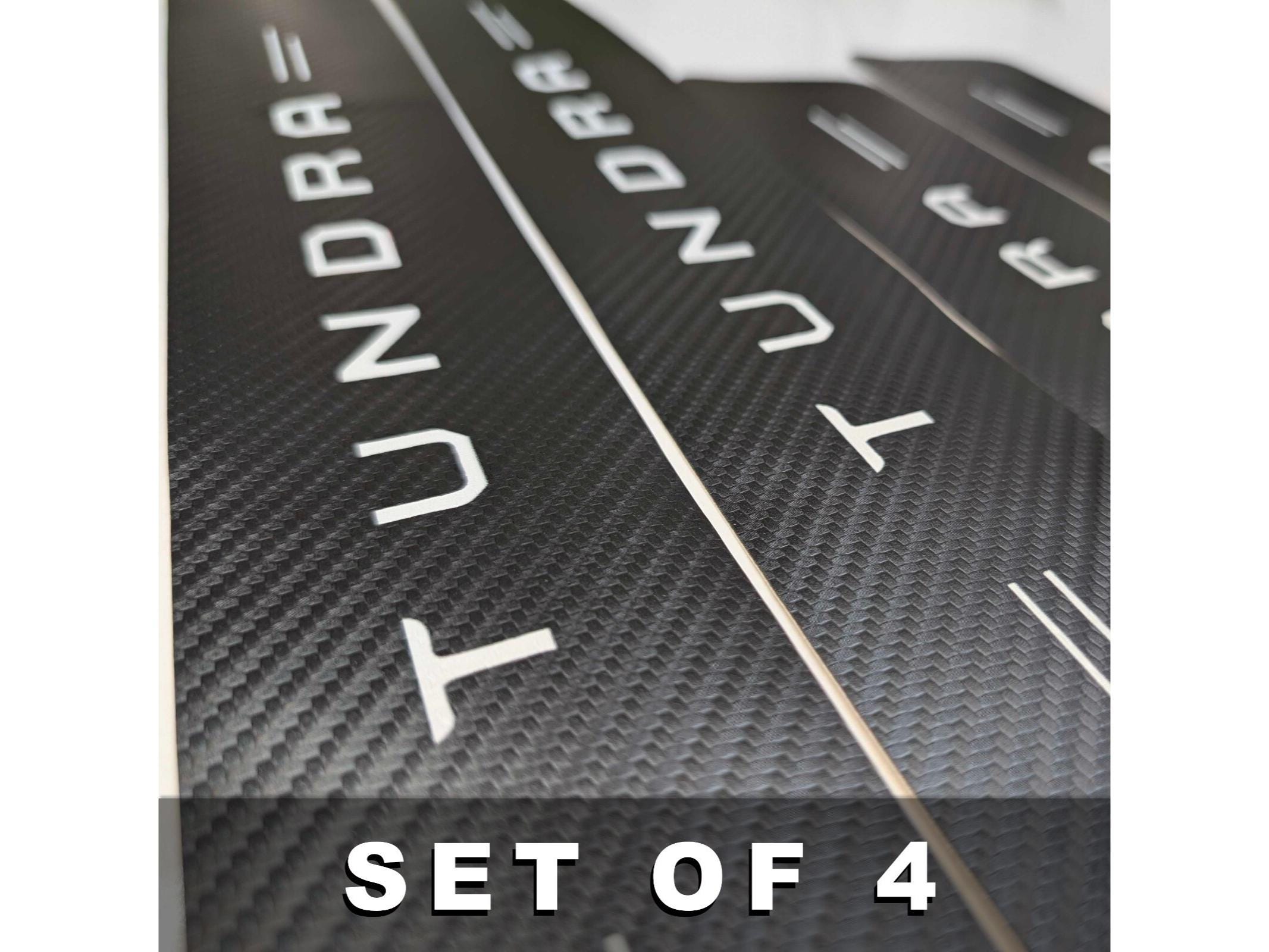 4Pcs Car Threshold Strip Door Plate Sill Scuff Cover Stickers for TUNDRA