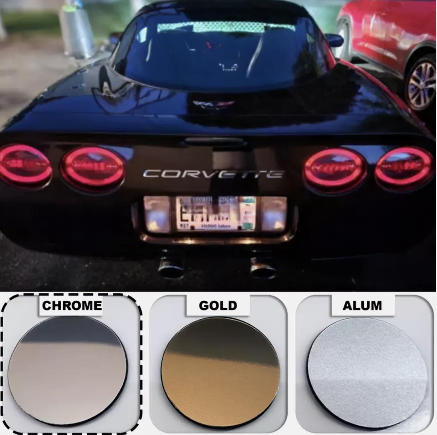 thumbnail image 2 of Gloss Black 1/16 Raised Letters For C5 Corvette 1997-2004 - Rear Only - USA Made 2 of 5