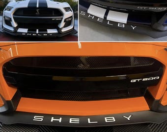 Set of 2: Shelby + GT500 White Raised Plastic Letters Inserts fit 2020 2021 2022 2023 2024 2025 models