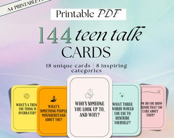 Question Cards counselling For Teens, Conversation Starters, therapy Flash Cards, Social Psychology, Mental Health, DBT Therapy Tools
