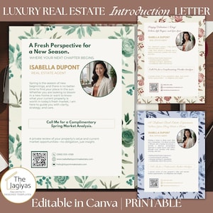 Real Estate Agent About Me Template Home Buyer Seller Bio Digital Portfolio Professional Open House Intro Flyer QR Code Lead Generation