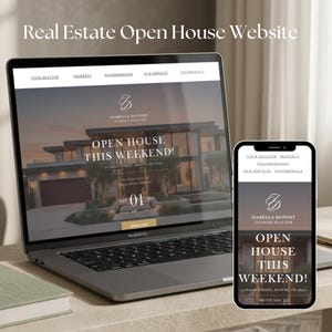 Digital Open House Invitation Website Real Estate Neighborhood Property Launch Landing Page Realtor Event Marketing Website for Luxury Agent