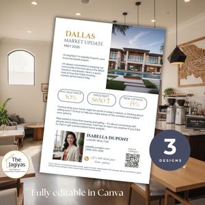 Real Estate Market Update Investment Guide Home Buying Selling Realtor Property Trend Analysis Report Data Statistic Valuation Snapshot