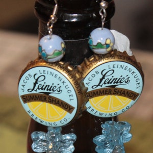 Leinie's Cap Earrings