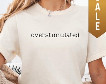 Camiseta de Mamá Sobreestimulada: Vida Introvertida, Ropa de la Generación Z