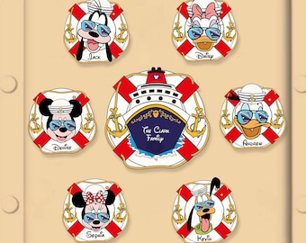 Spersonalizowane magnesy na drzwi do drzwi z motywem Myszki Miki i Przyjaciele, magnesy na drzwi na rejsy Disney Cruise Line, magnesy na drzwi na rejsy, dekoracje na rejsy Disney Cruise