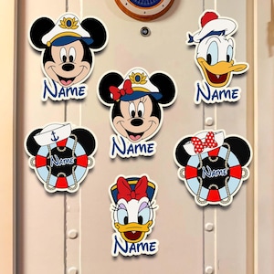 Personalized Captain Mickey Cruise Magnets, Mickey and Friends Magnets, First Cruise Magnet, Dcl Cruise Magnets, Mickey Cruise Magnets