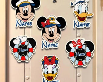 Personalized Captain Mickey Cruise Magnets, Mickey and Friends Magnets, First Cruise Magnet, Dcl Cruise Magnets, Mickey Cruise Magnets