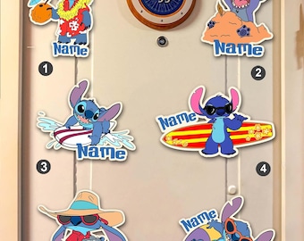 Imán de crucero personalizado de Stitch, imanes de Lilo y Stitch para crucero, imanes de verano de Stitch, imanes de crucero Dcl, imanes de Stitch, crucero de Stitch