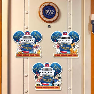 Personalized Family Cruise Magnet, Mickey and Friends Magnets, Dcl Cruise Magnets, Mickey Cruise Magnets, Disney Cruise Door Magnets