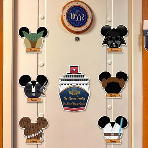 Personalized Star War Cruise Magnet, Star War Magnet,Cruise Door Magnets Starwars,Jedi Mickey Magnet,Dcl Cruise Magnets,Starwars Cruise Gift